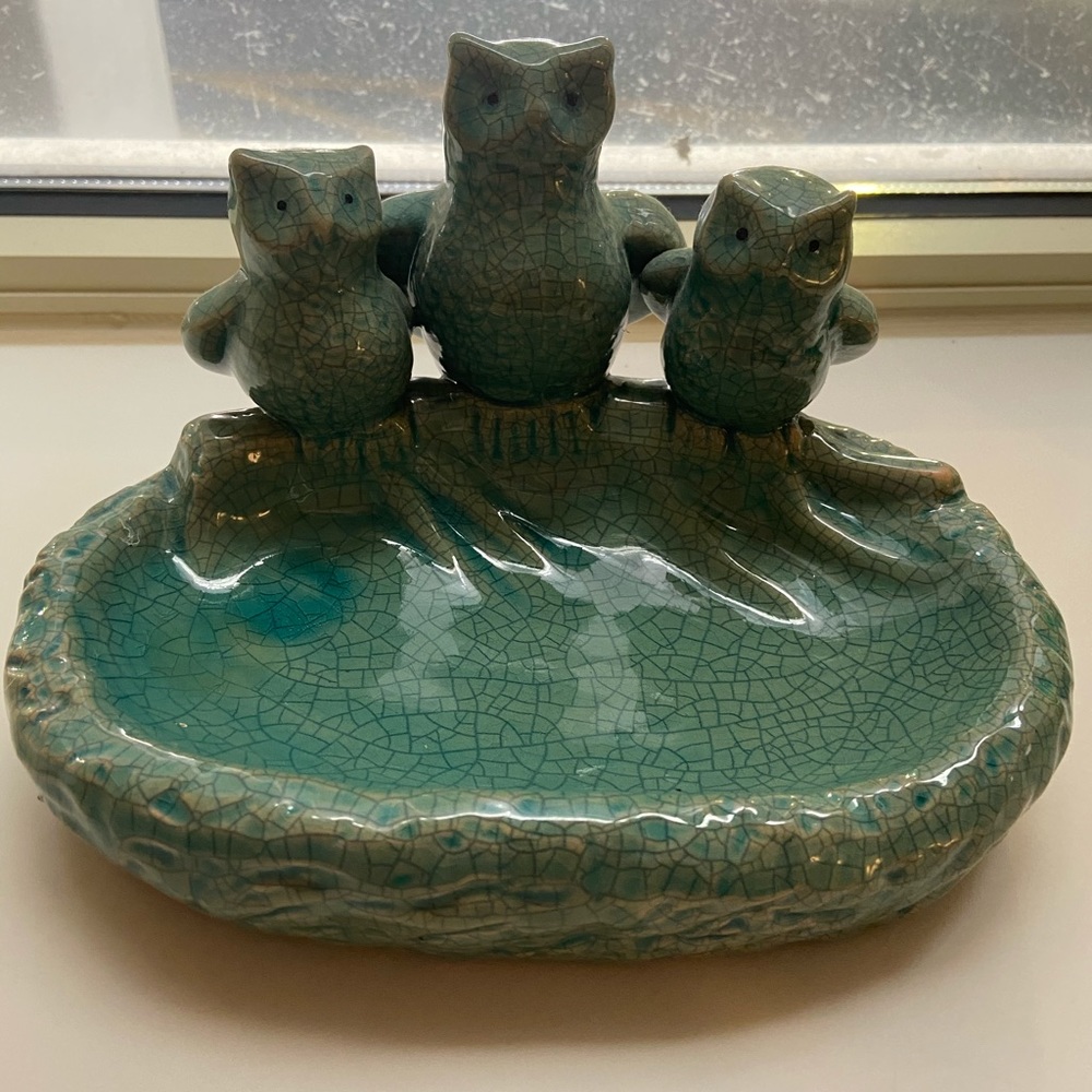 Owl drop dish